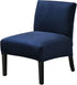 JIAN YA NA Armless Accent Chair Cover, Stretch Armless Chair Slipcover Velvet