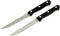 Chef Craft Select Steak Knife Set, 2 Piece Set, 4.5 Inch Blade, Stainless Steel/Black