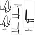 ARTIBETTER 4pcs Display Stand, Picture Frame Easel, Photo Dish Displays, Kitchen Plate Rack, Iron Organizer