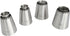 Sultan Piping Nozzle 4PCS 304 Stainless Steel Russian Piping Tips for Baking, Icing, Decorating Cookies, Cupcakes
