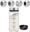7 oz Salt Pepper Shakers, Adjustable Outlet Holes, Clear Glass Spice Bottles for Kitchen Decor and Home Accessories