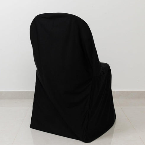 1 Pack Black Premium Scuba Stretch Chair Cover