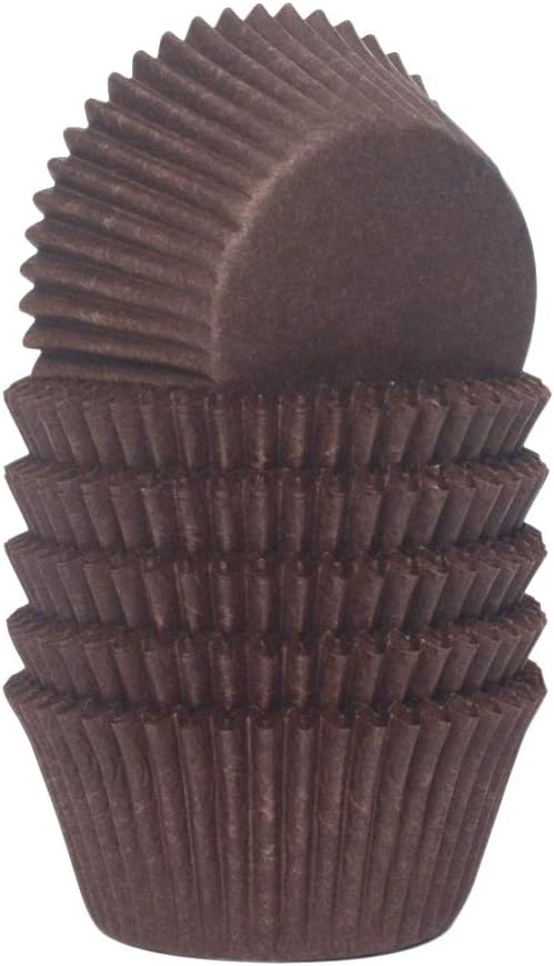Coffee Cupcake Liners, Greaseproof Paper Standard Baking Cups for Party, 150-Count