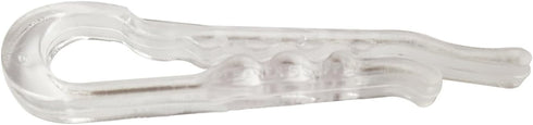 U Shape Clear Durable Plastic Alligator Clips, 500 Clips for Shirts Folding Ties Socks Pants Hold Garments in Place