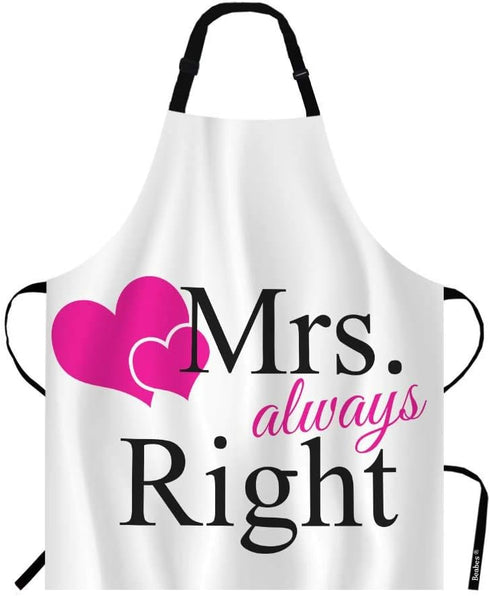 Beabes Couple Flamingo Bird Bib Kitchen Apron for Chef, Restaurant, Home Cleaning