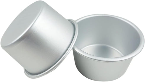 6 Packs Popover Pan, Large Individual Muffin Mold, Aluminium Pudding Cup for Baking Pie, Egg Tart, Cake