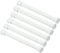 KXLIFE 6 PCS Small Spring Tension Curtain Rod 7.5-11.5 Inch, Adjustable No Drilling for Window