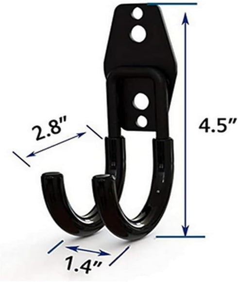 zoele Wall Mounting High Velocity Floor Fan Bracket, Industrial Grade Hook Hanger for Wall Fan Support (Black)