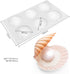 Shell Shaped Silicone Baking Mold for Cookies, Biscuit DIY Bakeware Pan Kitchen Accessories (Shell J_11.8 X6.8 X1 inch)