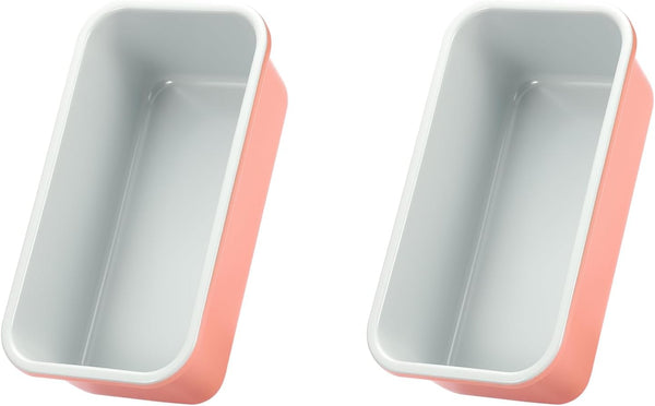 Monfish 2pcs Bread Loaf Pans for Home Baking, Carbon Steel 1lb Non-Stick 9x5 inch Loaf Tin