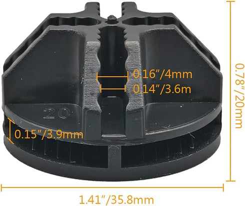 Wire Cube Connectors for Wire Grid Cube Storage Organizer, Black - 24 Pack Modular Closet Connector