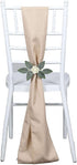 5 6x108 Efavormart PCS Nude Polyester Chair Sashes Tie Bows for Wedding Events Decor Chair Bow Sash Party Decor