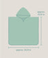 Ehrenkind 1-5 4-Layer 1-3 Organic Muslin Bath Poncho Children Years, Soft and Soft Muslin Fabric, Bath Poncho Children