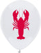 Lobster Latex Balloons, 16-Pack 12inch Lobster See Animal Birthday Party Balloon, Decorations,