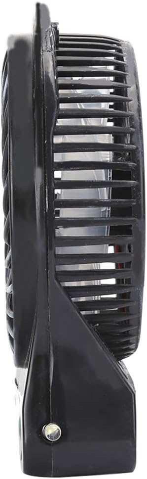 CCYLEZ Mini Table Fan - 3 Speed Adjustable USB Rechargeable Fan for Baby Bed, Car Seats, Summer Gift (Black)