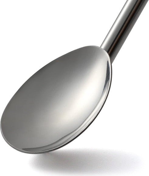 Long Stainless Steel Ice Tea Spoons, Bar Spoons with Straw for Mixing, Stirring, and Drinking