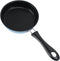 Nonstick Mini Egg Pan, 4.7 Inch Stainless Steel One Egg Frying Pan, Induction Small Skillet (Blue)