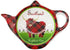 Highland Tartan Cow Teabag Holder, Teapot Shaped Resting Caddy, Scottish Tea Bag Saucer, New Bone China