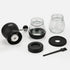 Manual Coffee Grinder with Burr, Coffee Bean Grinder for Espresso, French Press, Includes 2 Glass Jars and Brush