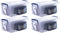 Superio Storage Bins with Lids, Clear Plastic Containers for Organizing, Stackable Totes, 4 Pack, 9.5 Qt