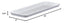 Cambro 918MT148 White Market Tray, 9" x 18"