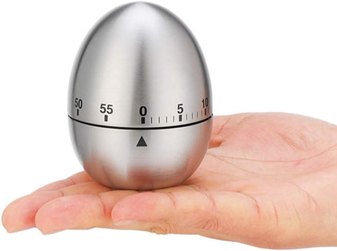Egg Timer Wind Up Kitchen Cooking Timer Reminder, Mechanical Rotating Alarm with 60 Minutes for Cooking