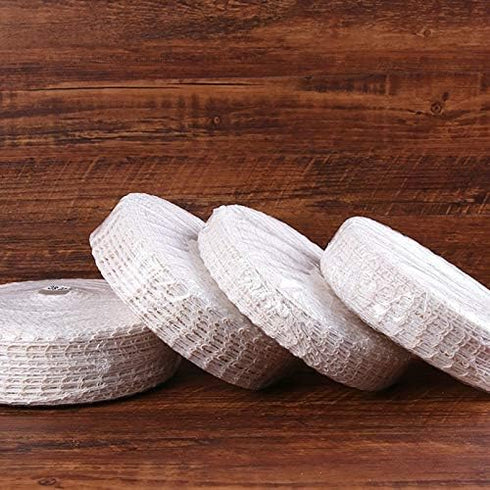 5m Cotton Meat Netting, Elastic Smoked Meat Poultry Ham Netting for Cooking, Sausage Making, Size 16