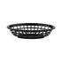 G.E.T. OB-734-BK Black Oval Serving/Bread Basket, 8" x 5.5" (Pack of 12)