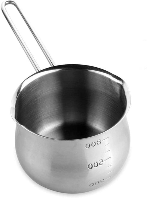 12cm Stainless Steel Milk Pan, Non Stick Soup Pot for Induction and Oven, Dishwasher Safe Cookware