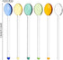 6PCS Colorful Tea Spoons, Long Handle Stirring Spoons for Home Kitchen Glassware