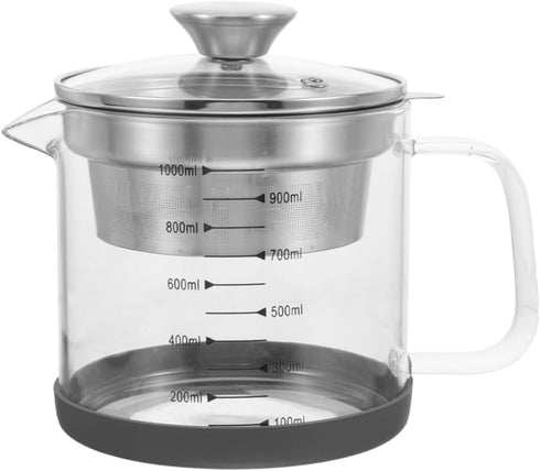 BinaryABC Yogurt Strainer,Nut Milk Strainer,Juice Food Strainer,Glass Teapot with Mesh Strainer,Stainless Steel Iced