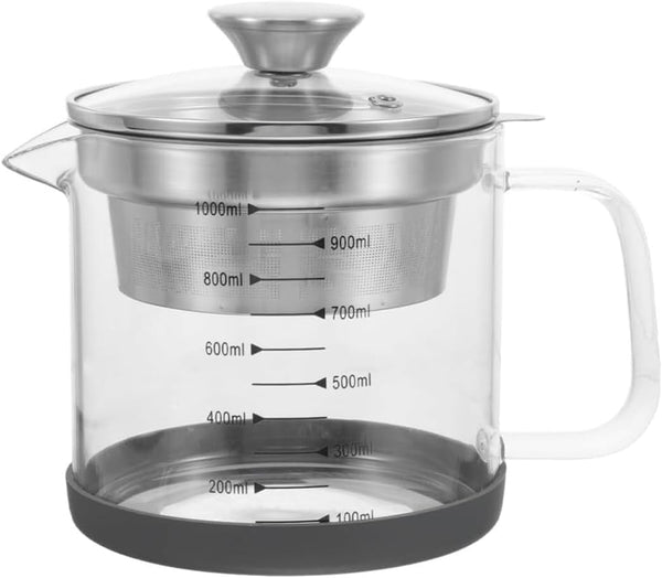 BinaryABC Yogurt Strainer,Nut Milk Strainer,Juice Food Strainer,Glass Teapot with Mesh Strainer,Stainless Steel Iced
