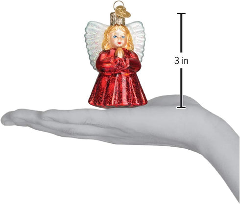 Old World Christmas Collection Glass Blown Ornaments for Christmas Tree, Baby Angel