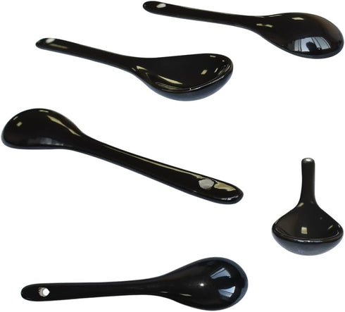 2 Pcs Each of 8 Color Porcelain Egg Spoons, 5 Inch Ceramic Spoons for Coffee, Dessert, Yogurt, and Tea
