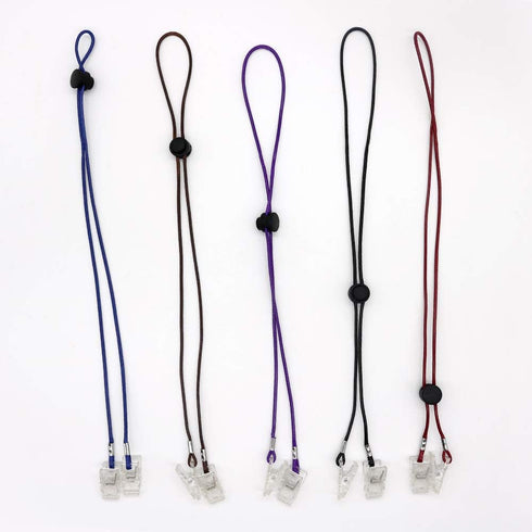 5 Pieces Adjustable Flexible Bib Holder Clips - 5 Colors for Napkin