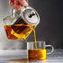 Glass Teapot with Stainless Steel Infuser & Lid, 550ML/19oz Borosilicate Glass Tea Kettle, Stovetop Safe for Blooming &
