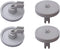 (Pack of 4) 154174401 Lower Dishrack Dishwasher Wheels with Bracket for Select Models