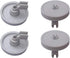 (Pack of 4) 154174401 Lower Dishrack Dishwasher Wheels with Bracket for Select Models
