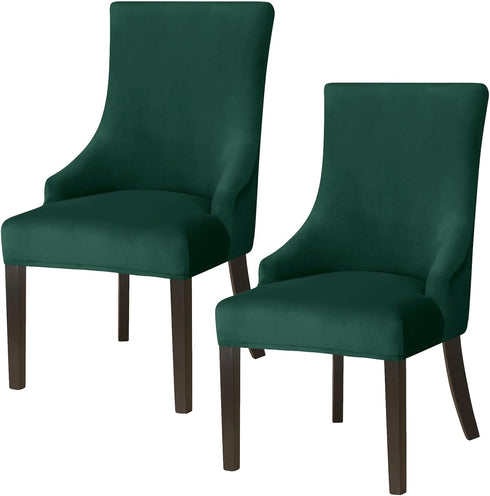 Wingback Side Chair Cover Slipcover Velvet Stretch Arm Chair Protector Accent Chair