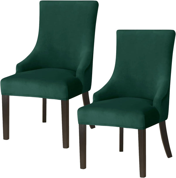 Wingback Side Chair Cover Slipcover Velvet Stretch Arm Chair Protector Accent Chair