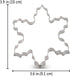 LILIAO Christmas Winter Snowflake Cookie Cutter Set - 2 Piece - 4 and 3.7 inches - Made of Stainless Steel