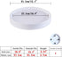 12.4inch 2Pack (12.4inch) Plant Caddy with Hidden Wheels White Round Rolling Plant Stands ,Mobile Tray Trolley