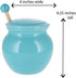Cottage Creek Honey Jar Keeper, Porcelain Honey Pot with Lid and Wooden Dipper, Honey Storage Container