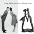 Iron Anniversary Couple Sculpture - Romantic Heart Statue for Home Decor, Gifts for Wife, Wedding Anniversary,
