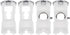 DA61-07540A Freezer Door Handle Support Kit, Refrigerator Replacement Handles Compatible with Samsung AP5578979