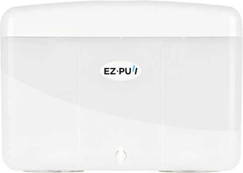 EZbrnd Countertop SLIMFOLD Hand Towel Dispenser - Kitchen/Bathroom/Office/RV/Airbnb Guest Towel Holder, White