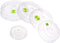 Set of 5 Microwave Plate Covers with Adjustable Steam Vents; Splatter Covers for Large & Small Food Plates