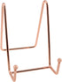 Plate Stands for Display 2PCS 4.5 Inch /11.4cm Rose Gold Display Stands for Plate, Metal Frame Holder Stand for Picture Decorative Plate Book Photo Easel, Plate Holder Display Stand