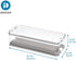 iDesign Crisp Produce Plastic Refrigerator Bin with Lid, Removable Inner Basket, BPA Free, 15.72" x 6.32"