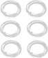 PZRT 6PCS Crystal Chandelier Rings Handing Ring Chandelier Glass Crystals Lamp Prisms Parts
